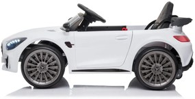 Detské elektrické autíčko na diaľkové ovládanie BestBerg BBCC-50W - Mercedes-Benz AMG GT R / od 3 rokov / nosnosť 25 kg / biela
