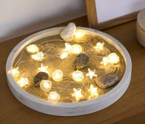 Svetelná reťaz s mikro LED »Mušle«