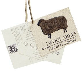 Lorena Canals, Vlnený koberec Steppe - Sheep Brown, 120x170, hnedá, chodba / predsieň