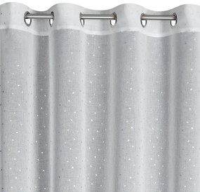 ZÁCLONA NA KRÚŽKOCH GINA 140X250 CM BIELA