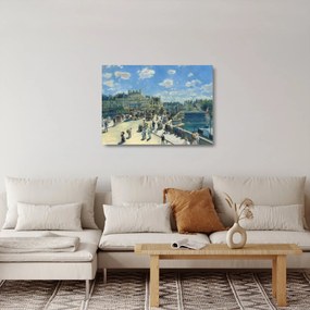 Sklenený obraz - Auguste Renoir, Pont Neuf, Paris, reprodukcia (70x50 cm)