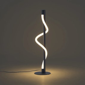 Moderná stolná lampa čierna vrátane LED s 3-stupňovým stmievaním - Twirl