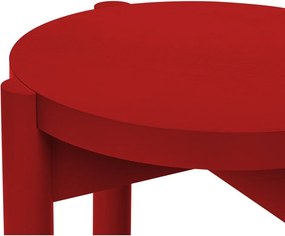 Červená stolička z bukového dreva Hopp – noo.ma