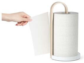 Biely drevený stojan na papierové utierky ø 17 cm Bellwood – Umbra