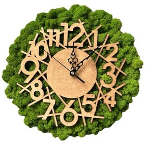 Machové nástenné hodiny 30 cm