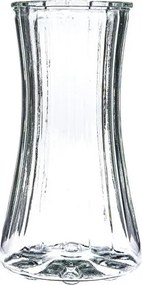 Sklenená váza Nigella 23,5 cm, číra s nádychom zelenej