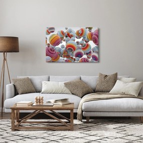 Obraz maľovaných gulí (90x60 cm)