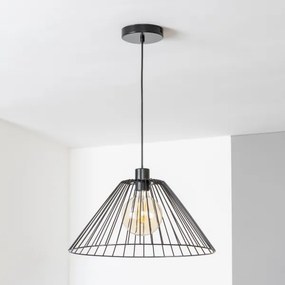 Brilagi - LED závesné svietidlo na lanku CERIA WIRE 1xE27/40W/230V pr. 45 cm čierne