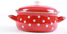 Belis rajnica 24 cm biele bodky , 4,5 L