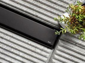 Rea Neox Pro Black, odtokový sprchový žľab 90 cm, čierna matná, REA-G7804