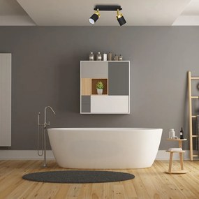 Bodové svietidlo Joker, 2x zlaté/čierne kovové tienidlo, b