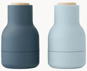 Malé mlynčeky na soľ a korenie's vrchnákmi z bukového dreva Bottle Grinder, 2 ks
