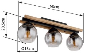GLOBO CONNI 15569-3DW Stropné svietidlo