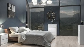 TP Living Komoda M4 Mollie biela lesklá