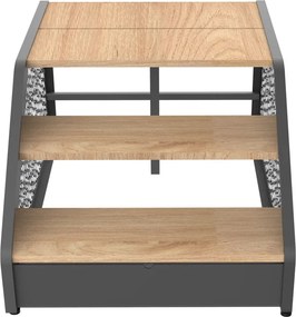 Schody k vírivke Poolex Wood - hnedé