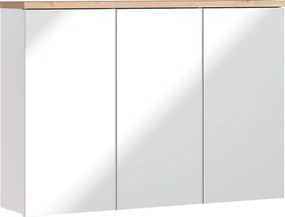Comad Zrkadlová skrinka bez osvetlenia Bali White 100 biela/dub wotan