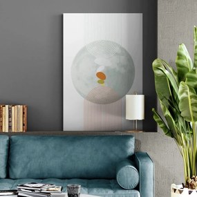 Obraz moderný kruh s dúhou Mid-Century