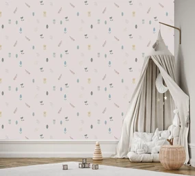 Gario Fototapeta Scandi kvietočky Materiál: Vliesová, Rozmery: 100 x 70 cm
