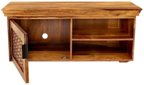 furniture-nabytek.cz - Rustikálny stolík pod tv z masívneho dreva palisander 120x45x50