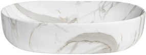 Sapho Sapho, CALEO keramické umývadlo na dosku 60x42cm, bianco carrara, CA590BC
