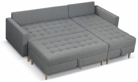Furniture Sobczak Rohová sedacia súprava Pires s taburetom