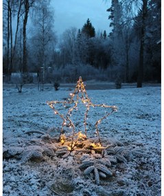 Čierna vianočná svetelná dekorácia Foldy - Star Trading