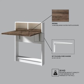 Skladací jedálenský stôl Patara Brown