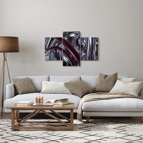 Obraz sivej abstrakcie (90x60 cm)