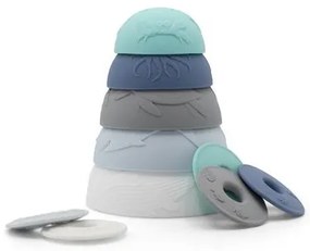 Silikónové stohovacie poháre, oceán