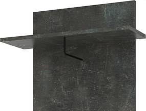 Vešiakový panel Askon, tmavý betón