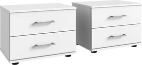 Set nočných stolíkov (2 ks) Cheep, biele