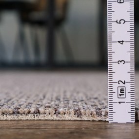 Timzo, Metrážny koberec Rubin 2114 sand, na mieru, šíře 4m, béžová, ab (mriežka), chodba / predsieň