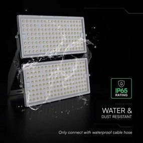 LED reflektor 500 W/230 V, 4000 K, IP65, šedý