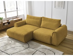 Okrovožltá rohová pohovka Aden – Bobochic Paris