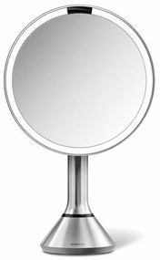 Simplehuman Kozmetické LED zrkadlo Sensor Touch DUAL, zväčšenie 5x, matná strieborná