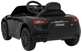 RAMIZ Elektrická autíčko  Maserati Ghibli - čierne - 2x30W- BATÉRIA - 12V4,5Ah - 2024