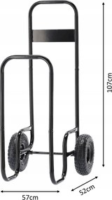 GARDEN LINE Vozík na palivové drevo – nosnosť 60 kg REA2537
