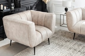 Kreslo Ablesse champagne black
