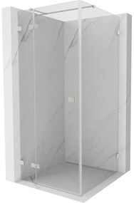 Mexen Lunar T, sklápací sprchový kút ľavý 120 x 120 cm, 8mm číre sklo, oceľový profil, 834T-120-120-97-00-L