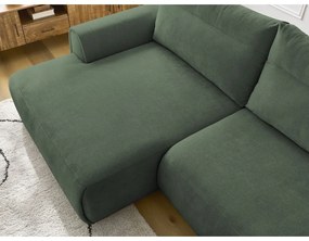 Tmavozelená rohová pohovka Aden – Bobochic Paris
