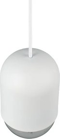 Biele kovové závesné svietidlo ø 11 cm Nara – Reality