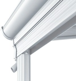 InternetovaZahrada - Furnigo Hliníková pergola Borneo 3x3 m - biela