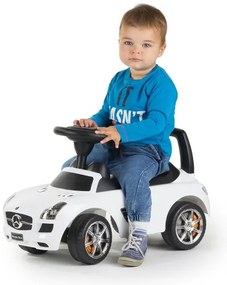 Odrážadlo Mercedes 2xAA biela/čierna