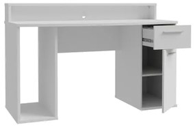 Písací stôl s podsvietením IVAR biely