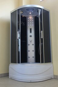 BPS-koupelny Hydromasážny box WSH306AS 90, 90x90 so saunou