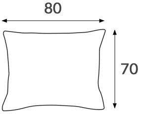SATÉNOVÁ OBLIEČKA NA VANKÚŠ 041 70X80 CM TMAVOBÉŽOVÁ