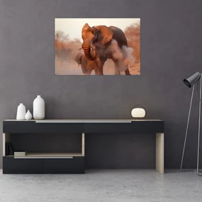 Obraz - Veľký slon africký (90x60 cm)