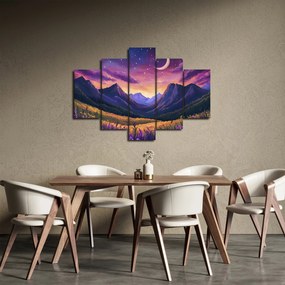 Obraz - Fialová krajina (150x105 cm)