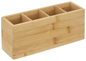 Kozmetický organizér Bamboony 4 priehradky bambus