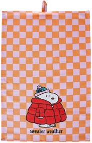 PEANUTS Utierka "Sweater Weather" - oranžová/ružová